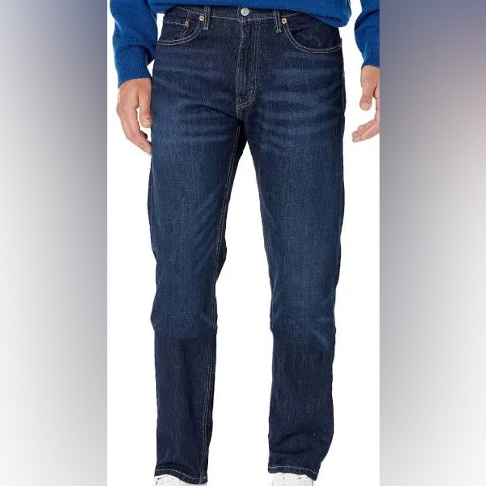 Levi's 505 Regular Fit Cotton Denim Jeans 36x34